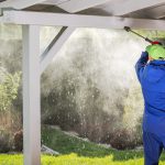 Porch Roof Power Cleaning